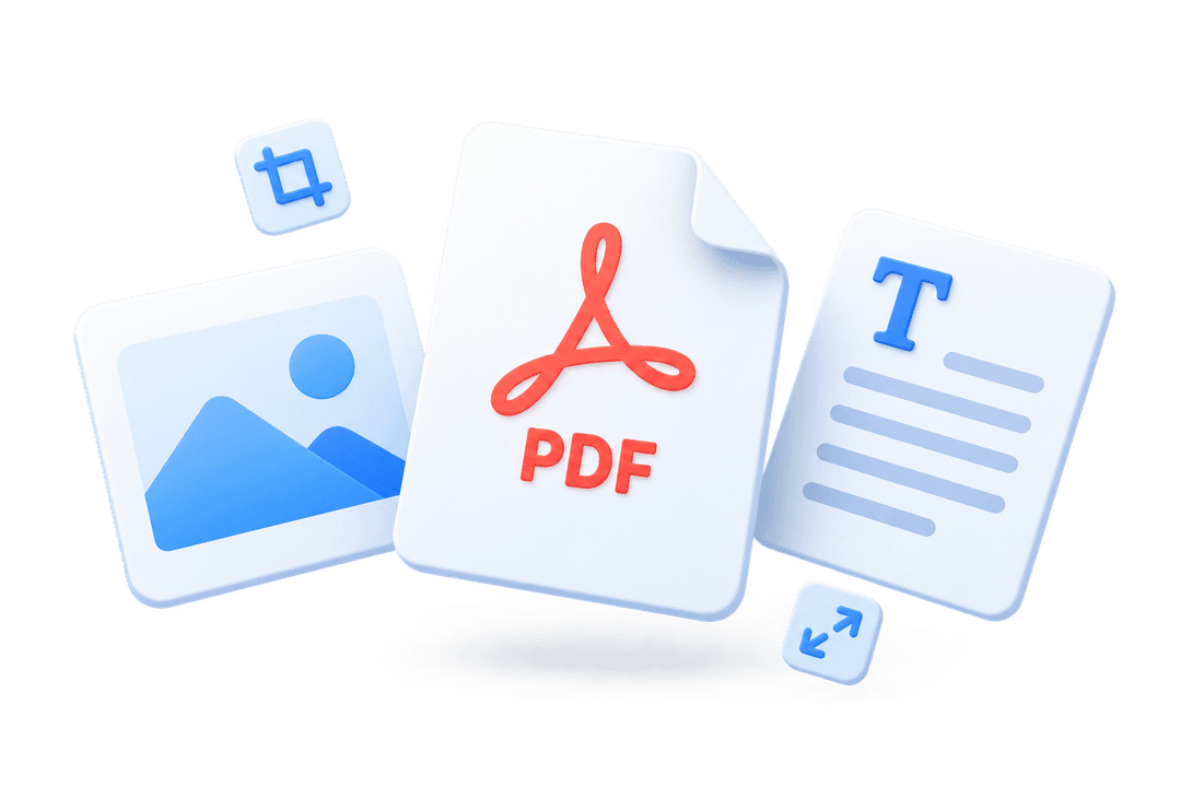 图片、PDF 与文本文件的插画